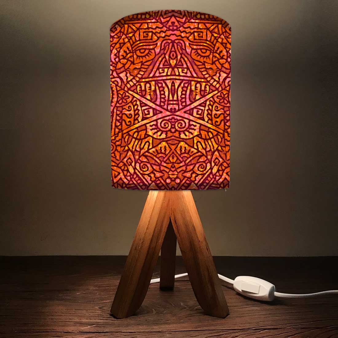 Orange Zenscrawl Lamp