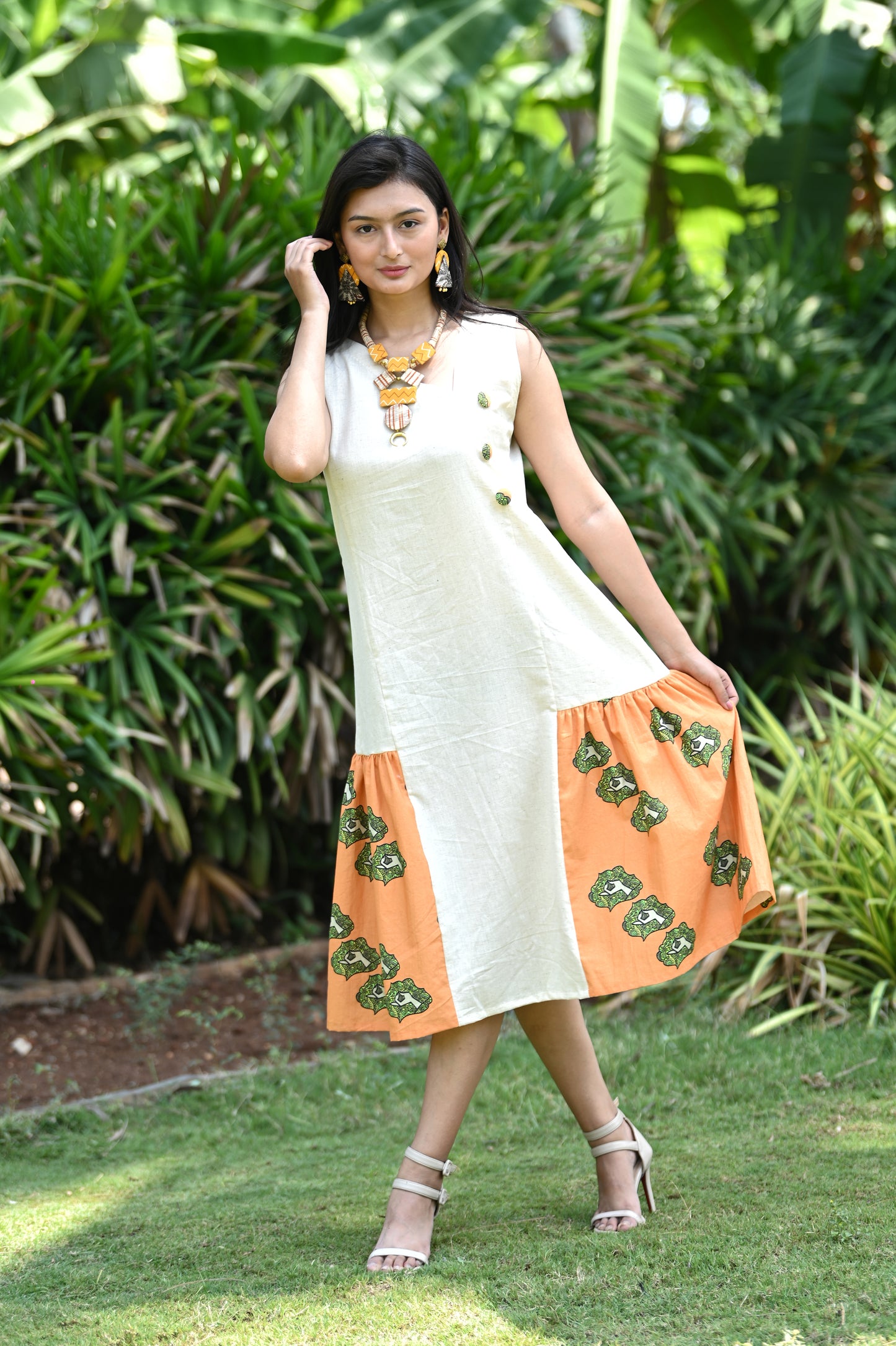 Gyan Mudra Frill Dress