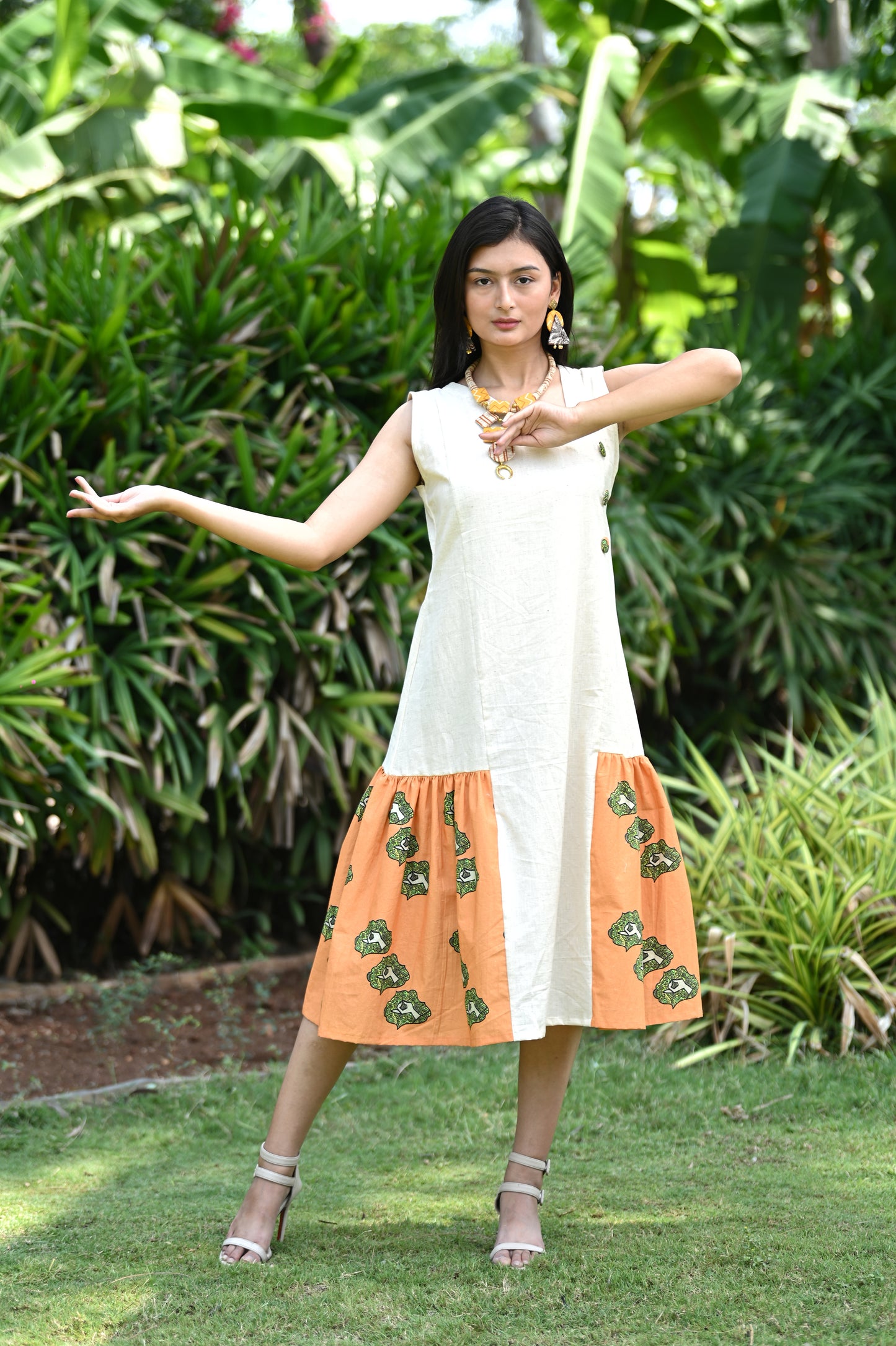 Gyan Mudra Frill Dress