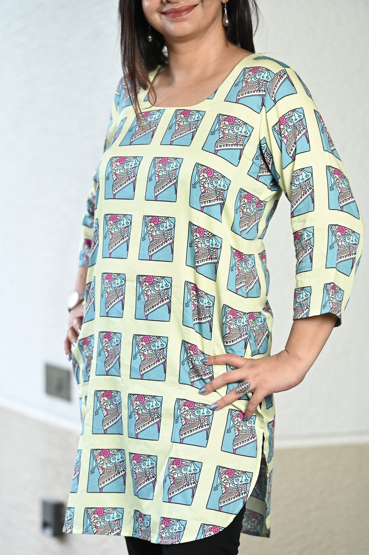 Abstract Piano Tunic